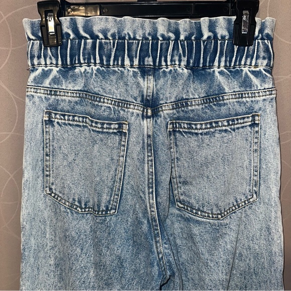 Sea New York Womens Dax Acid Wash Paperbag Denim Jeans NWOT Size 0 MSRP $325 - Picture 4 of 5